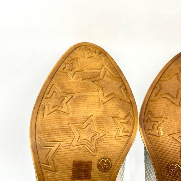 Dirty Laundry Womens Size 7 Unite Gray Snakeskin Western Ankle Boots Shoes‎ - Picture 10 of 16